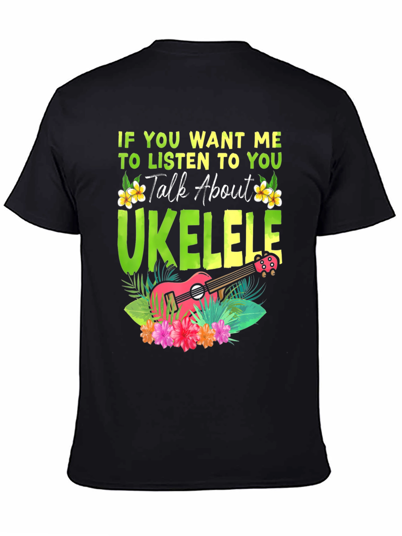 Ukulele Lover T-Shirt - Talk About Ukulele Tee