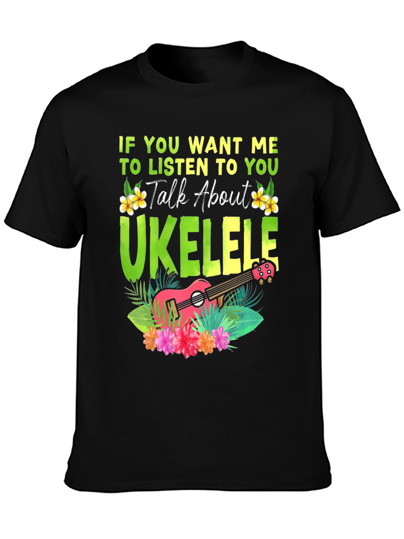 Ukulele Lover T-Shirt - Talk About Ukulele Tee