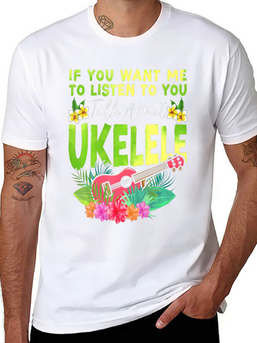 Ukulele Lover T-Shirt - Talk About Ukulele Tee
