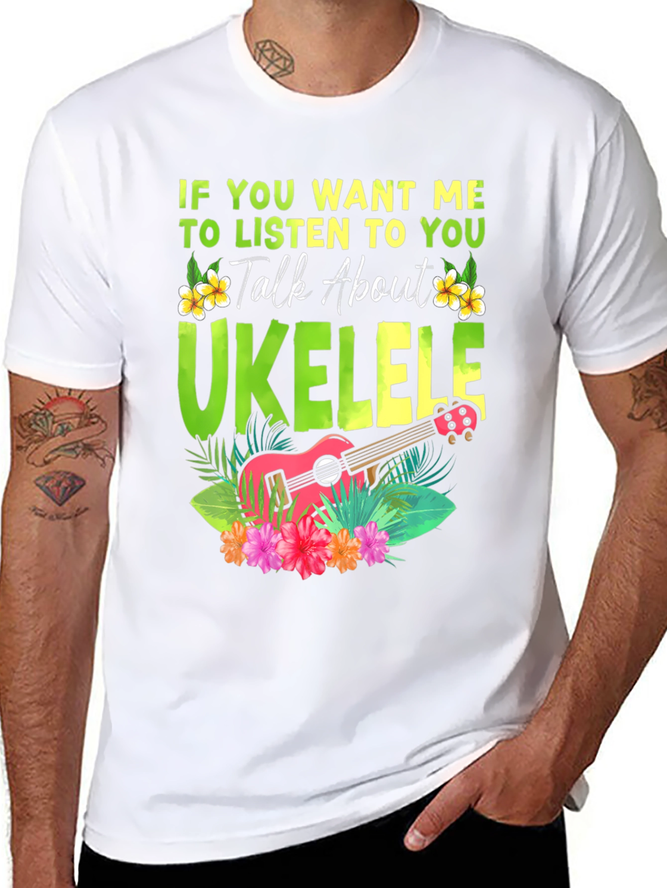 Ukulele Lover T-Shirt - Talk About Ukulele Tee