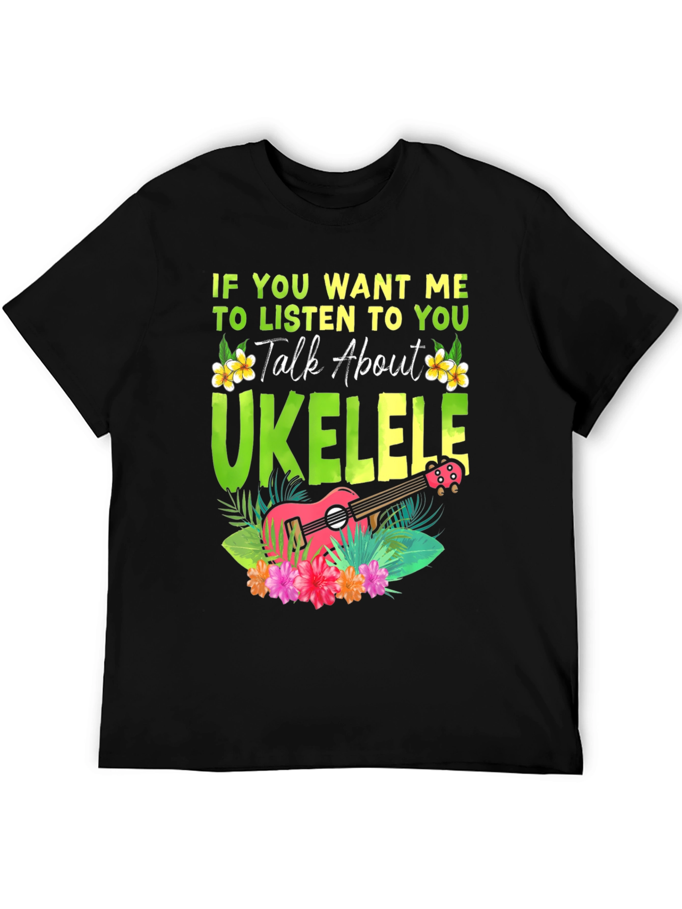 Ukulele Lover T-Shirt - Talk About Ukulele Tee