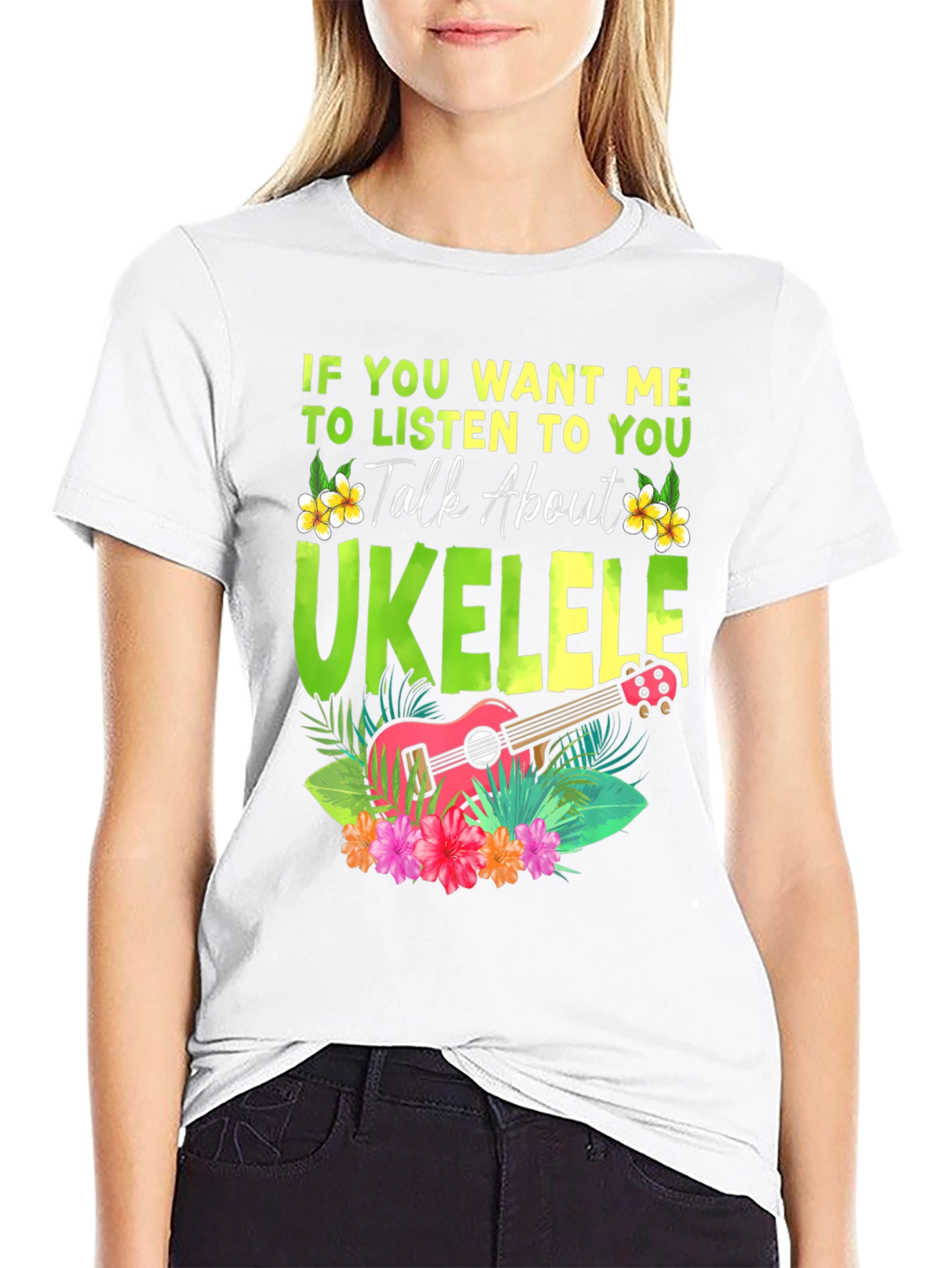 Ukulele Lover T-Shirt - Talk About Ukulele Tee