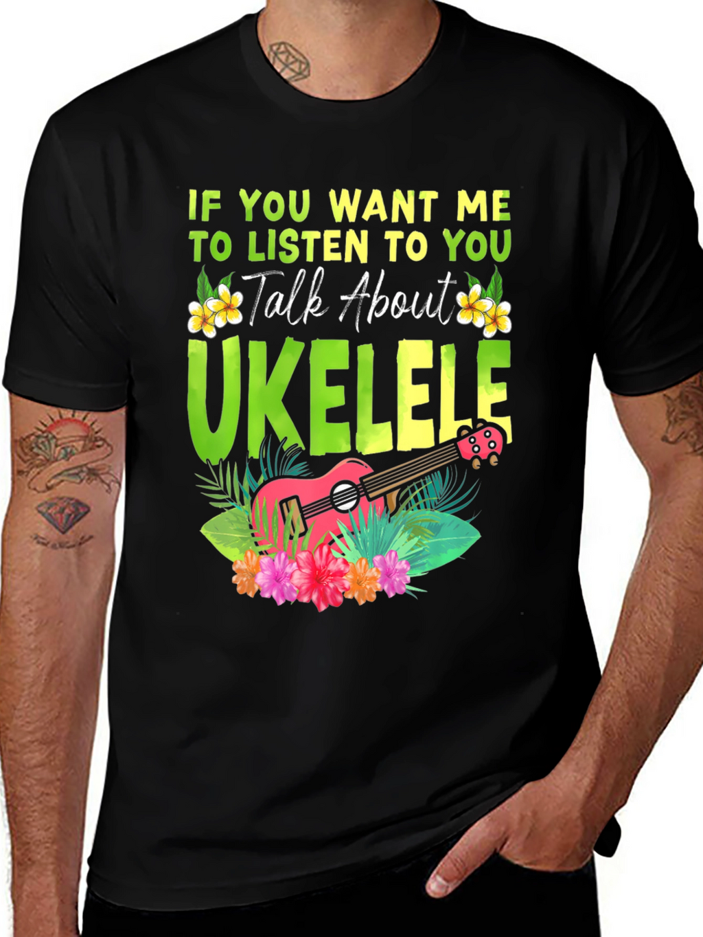 Ukulele Lover T-Shirt - Talk About Ukulele Tee