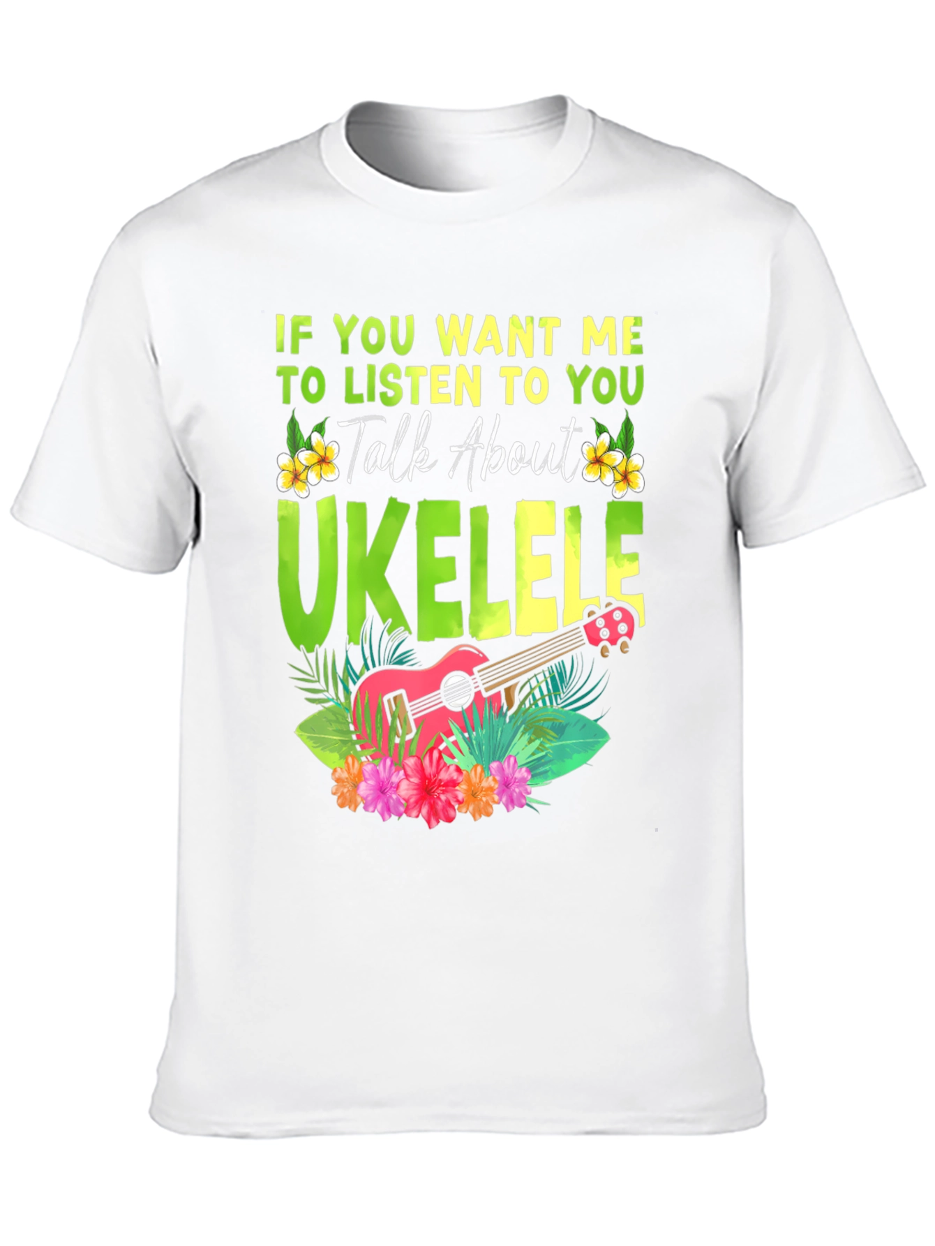 Ukulele Lover T-Shirt - Talk About Ukulele Tee