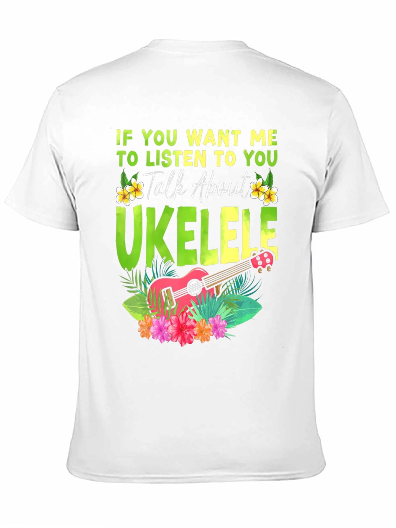 Ukulele Lover T-Shirt - Talk About Ukulele Tee