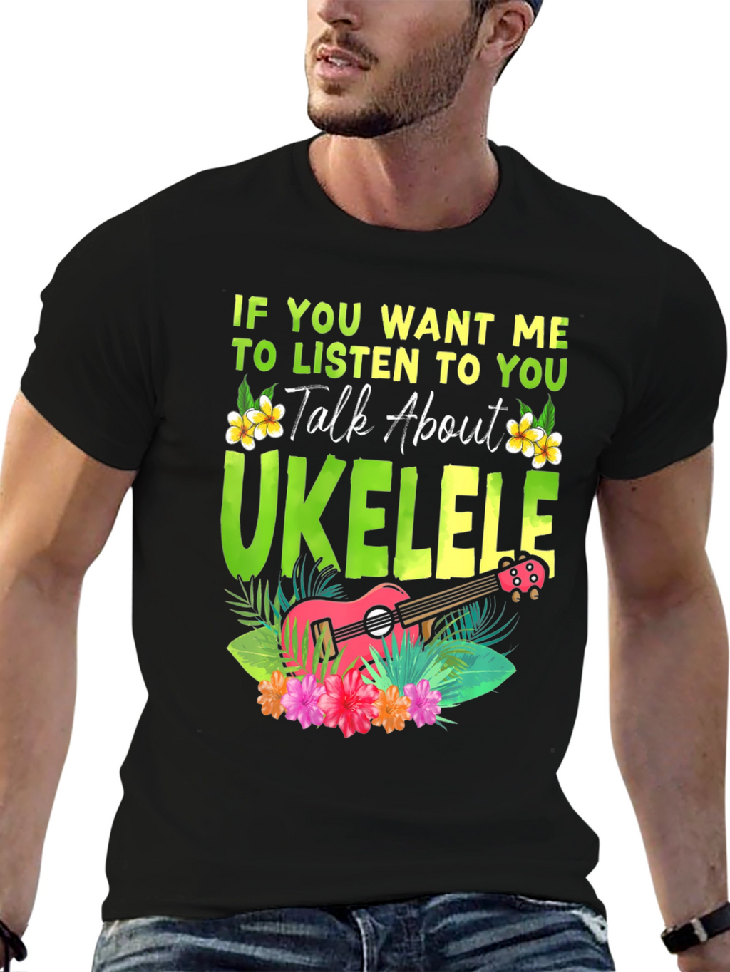 Ukulele Lover T-Shirt - Talk About Ukulele Tee