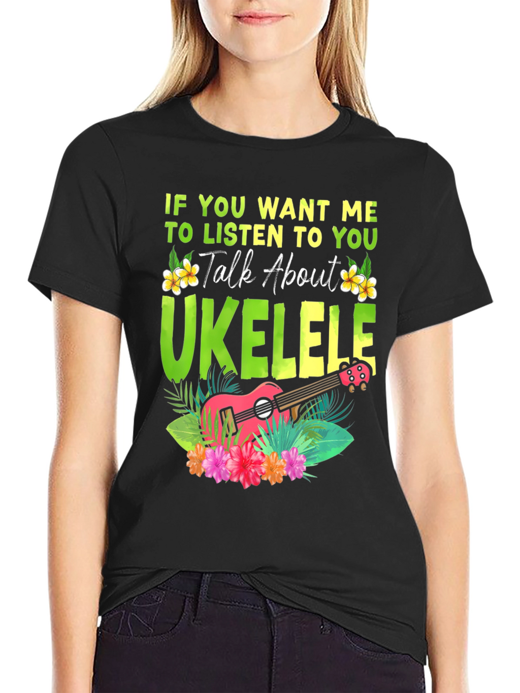 Ukulele Lover T-Shirt - Talk About Ukulele Tee