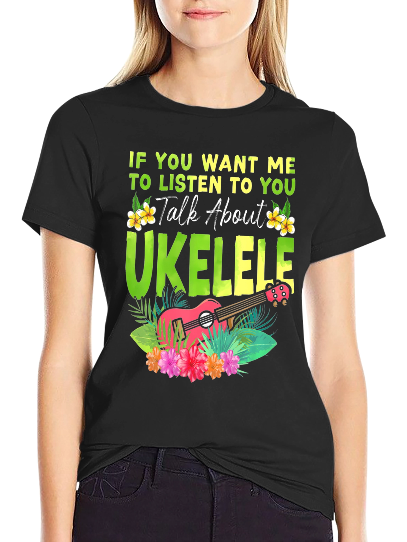 Ukulele Lover T-Shirt - Talk About Ukulele Tee