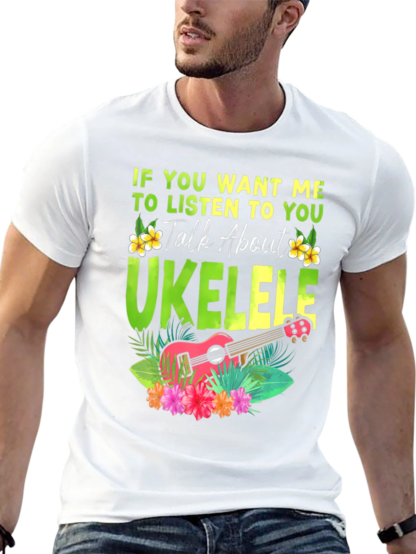 Ukulele Lover T-Shirt - Talk About Ukulele Tee