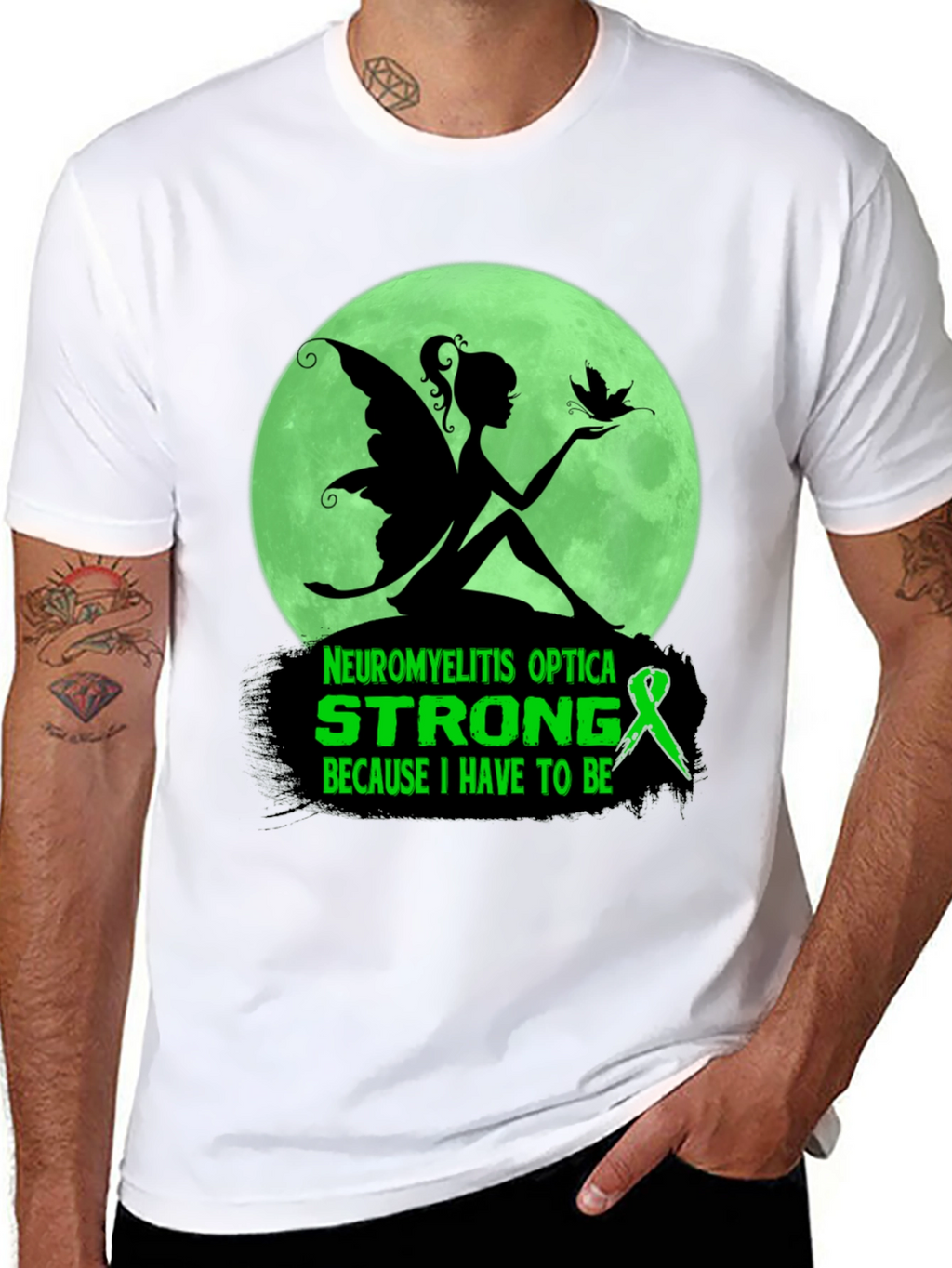 Neuromyelitis Optica Strong T-Shirt - Fairy Design