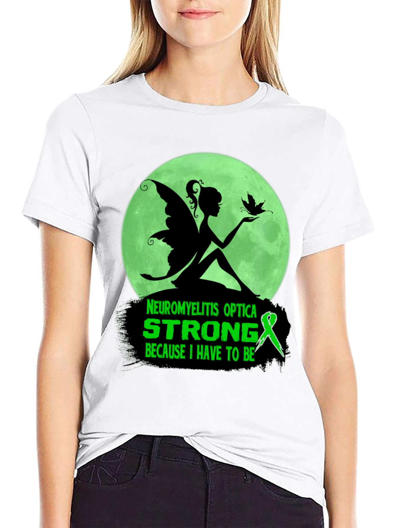 Neuromyelitis Optica Strong T-Shirt - Fairy Design