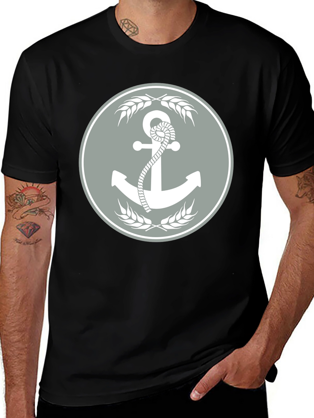 Anchor & Wheat Graphic Tee