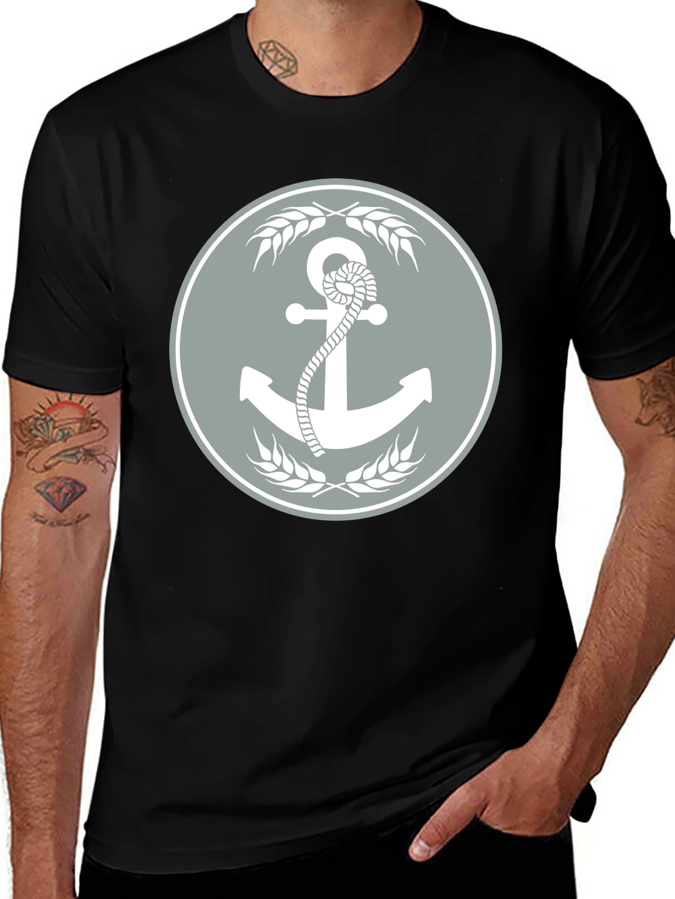 Anchor & Wheat Graphic Tee