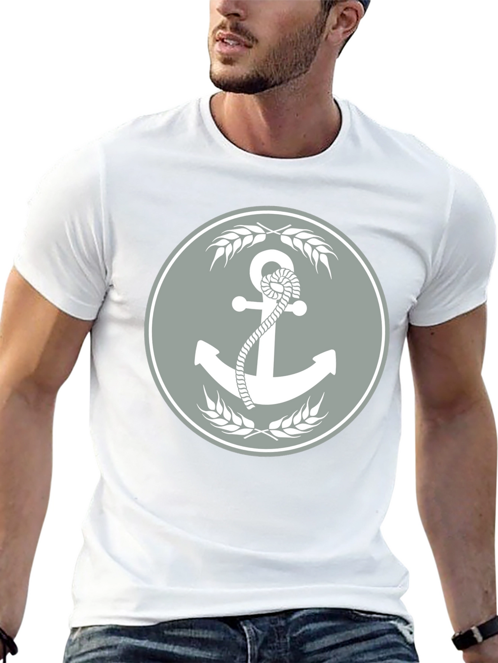 Anchor & Wheat Graphic Tee