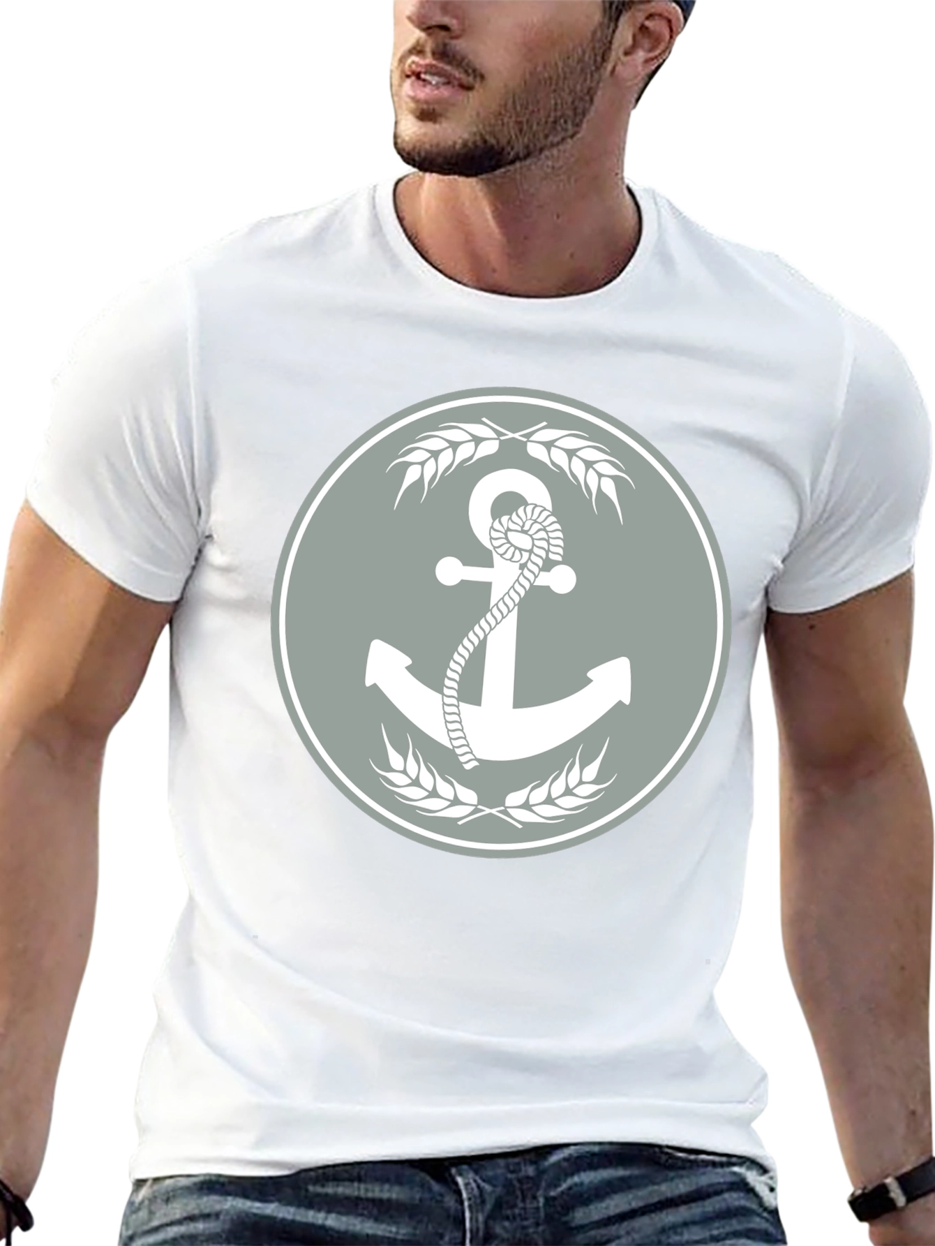 Anchor & Wheat Graphic Tee