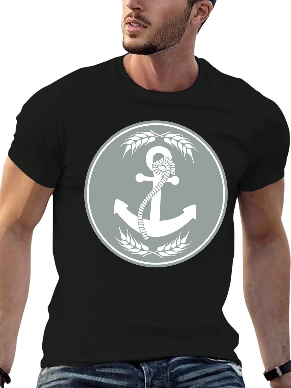 Anchor & Wheat Graphic Tee