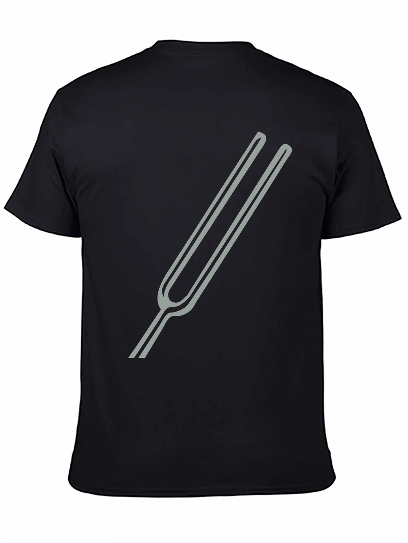 Tuning Fork Graphic Tee - Black Cotton Blend