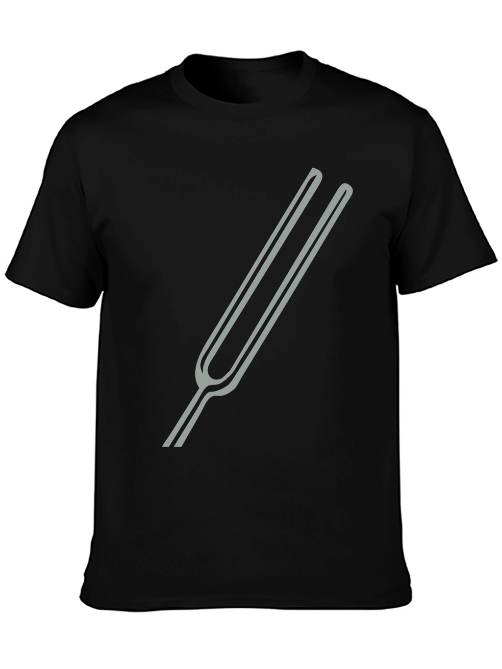 Tuning Fork Graphic Tee - Black Cotton Blend