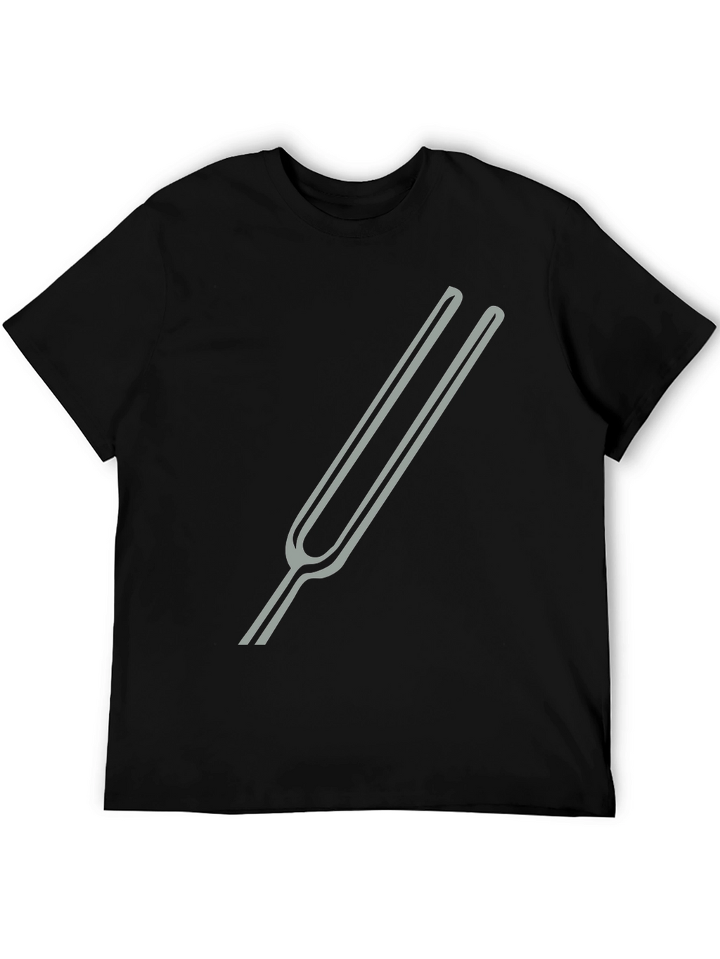 Tuning Fork Graphic Tee - Black Cotton Blend