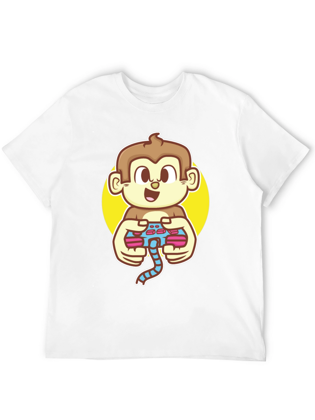 Gamer Monkey Black T-Shirt - Fun Graphic Tee