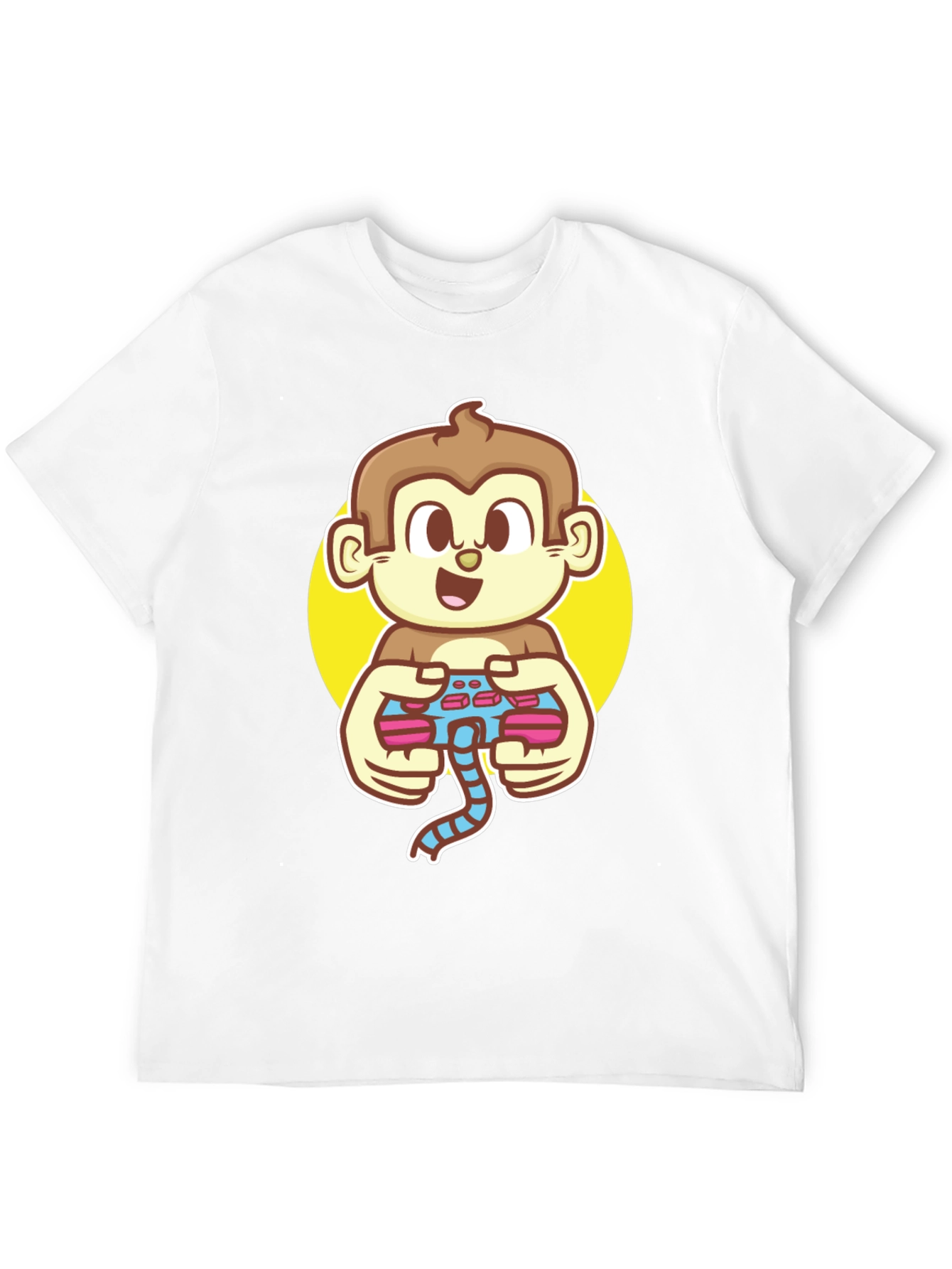 Gamer Monkey Black T-Shirt - Fun Graphic Tee
