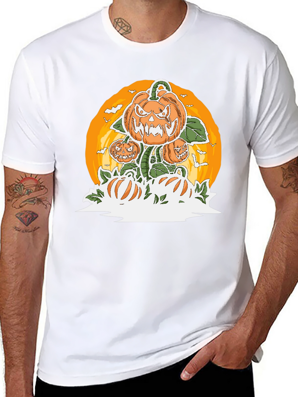 Spooky Pumpkin Patch Halloween T-Shirt