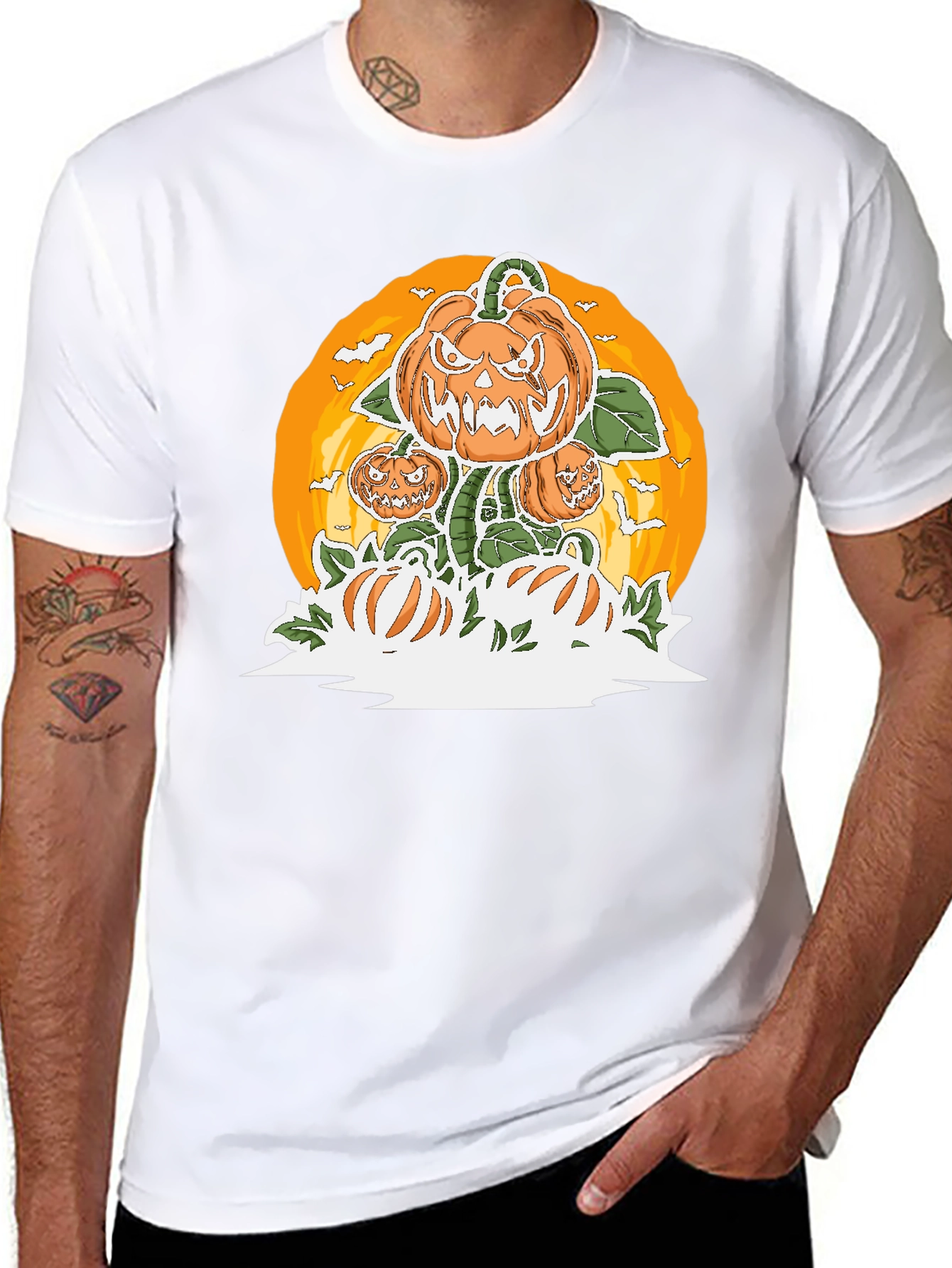 Spooky Pumpkin Patch Halloween T-Shirt