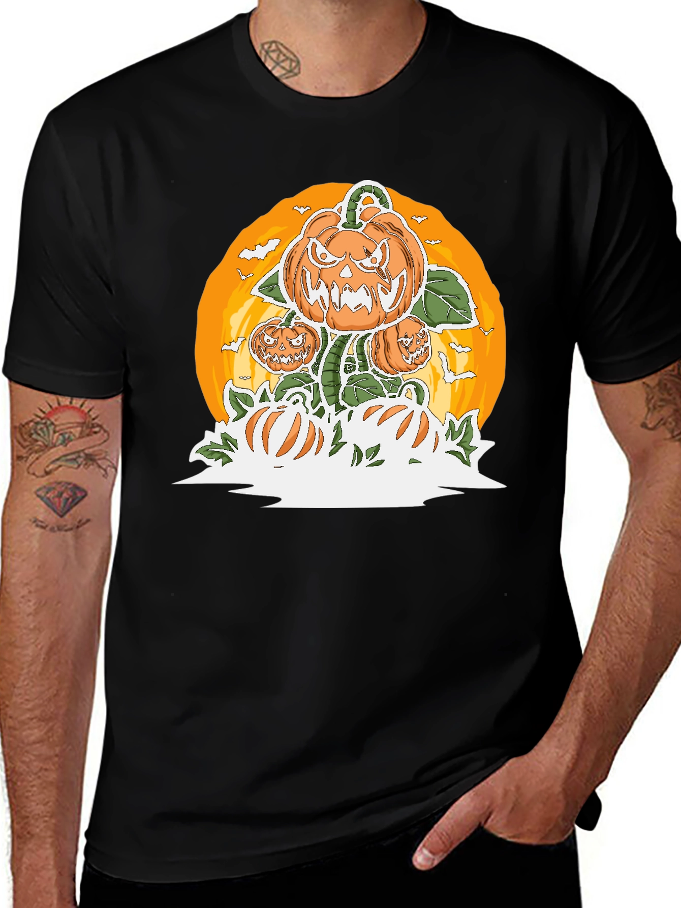 Spooky Pumpkin Patch Halloween T-Shirt
