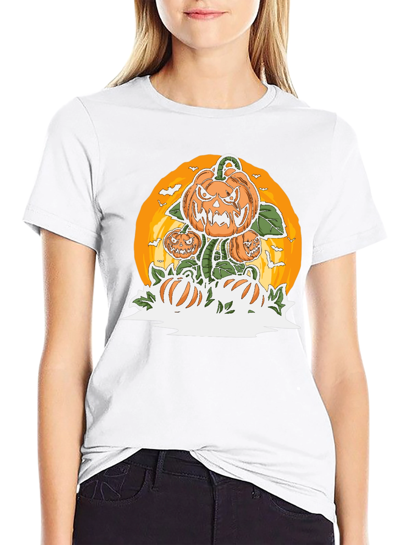 Spooky Pumpkin Patch Halloween T-Shirt