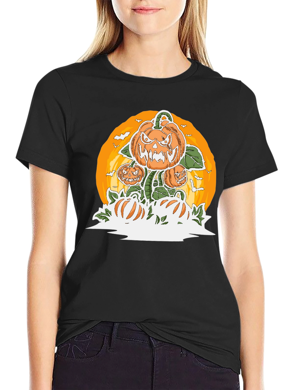 Spooky Pumpkin Patch Halloween T-Shirt