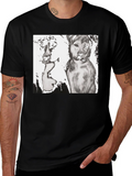 Dogs Graphic T-Shirt Black Cotton Tee
