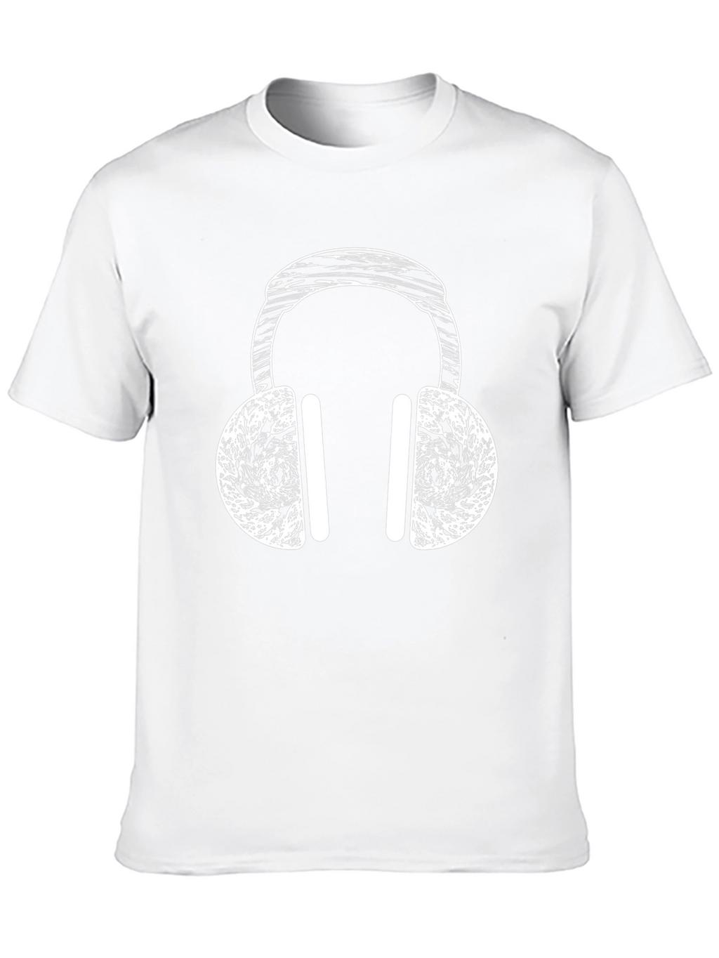 Cool Headphones Graphic Tee - Black