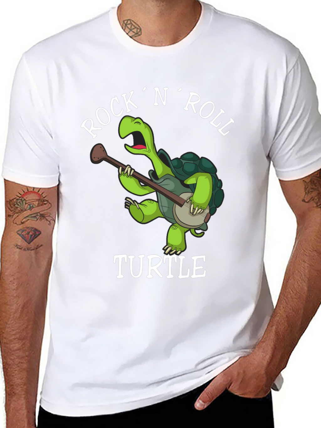 Rock N Roll Turtle T-Shirt