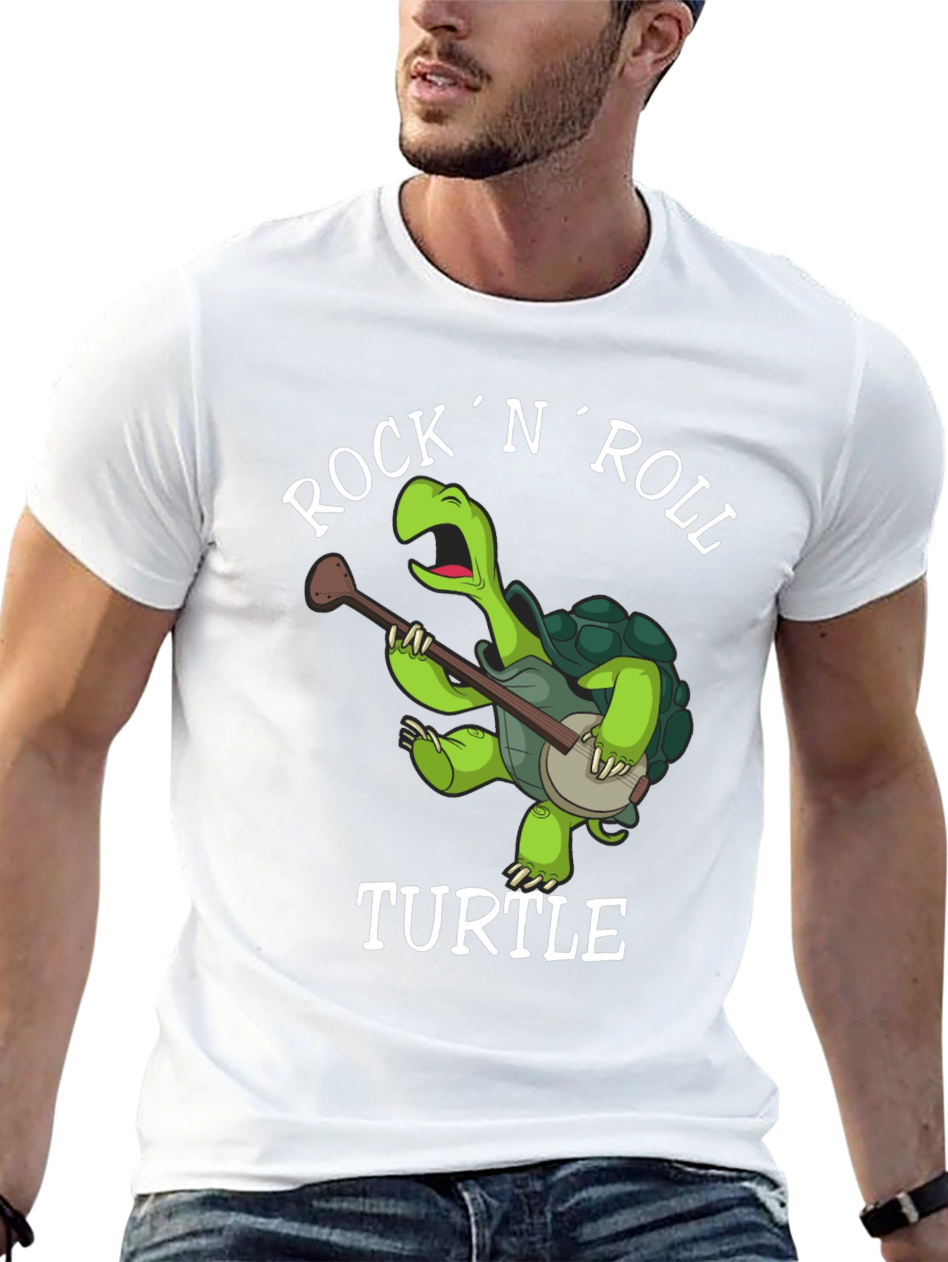 Rock N Roll Turtle T-Shirt