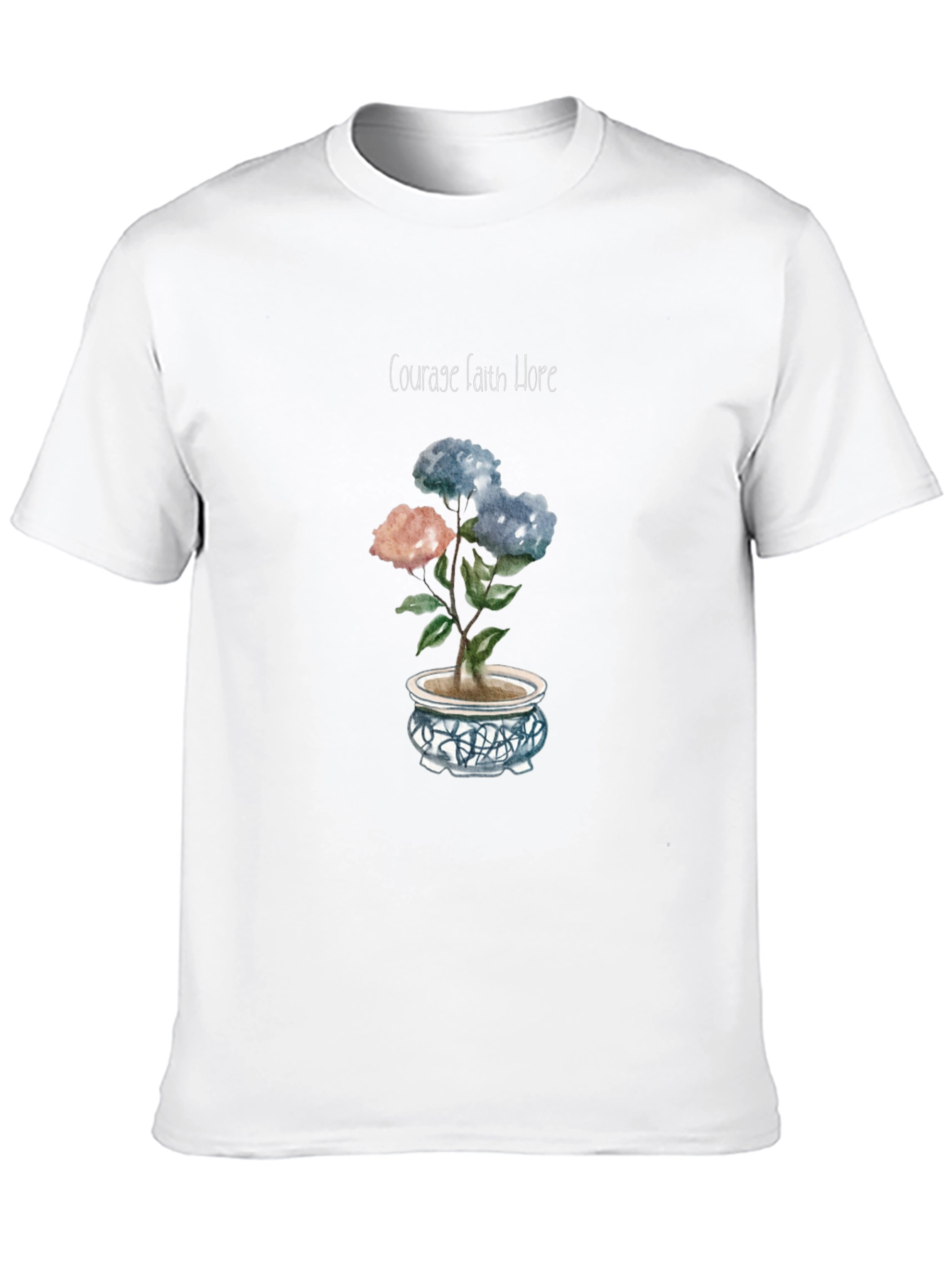 Courage Faith Hope Floral Tee