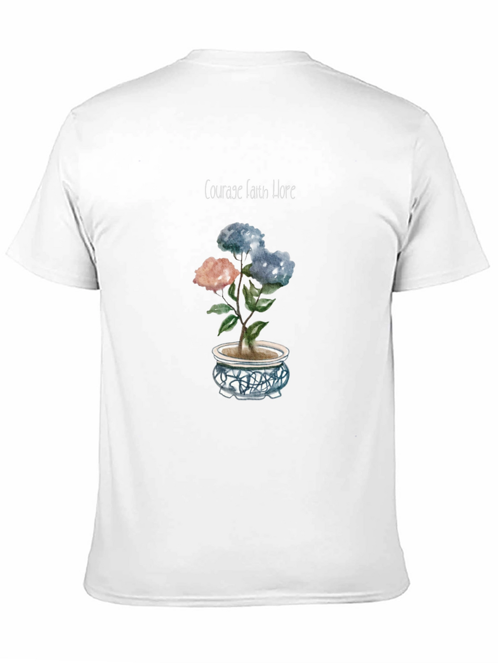 Courage Faith Hope Floral Tee