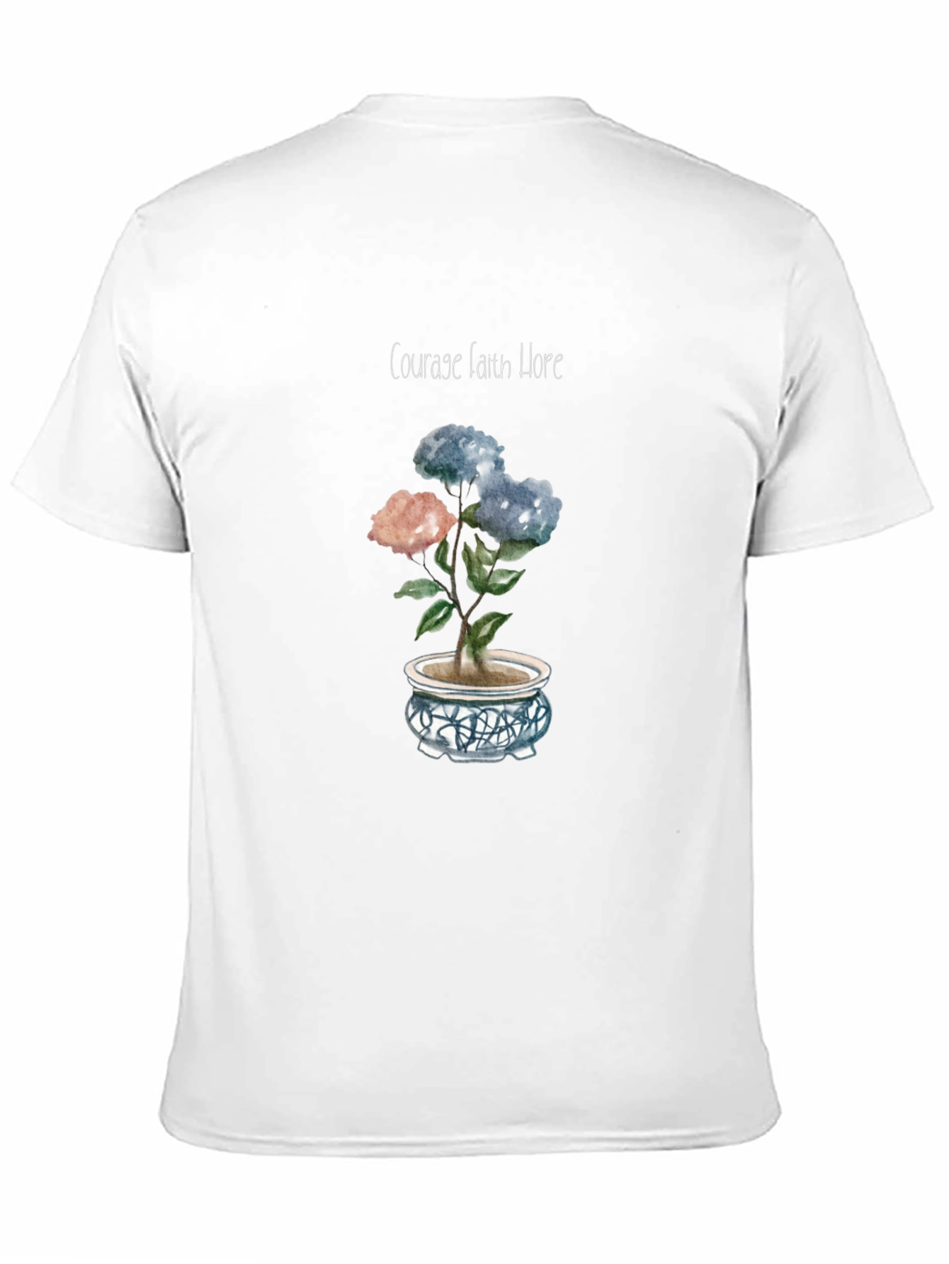 Courage Faith Hope Floral Tee