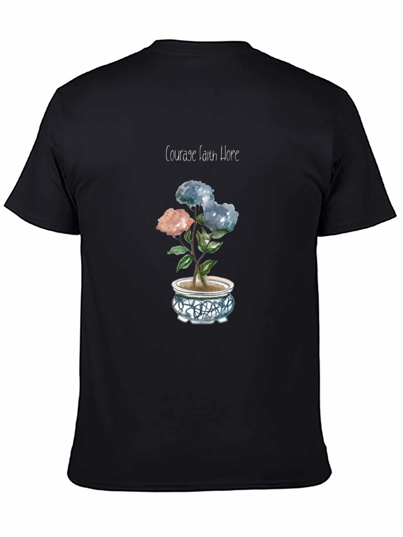Courage Faith Hope Floral Tee