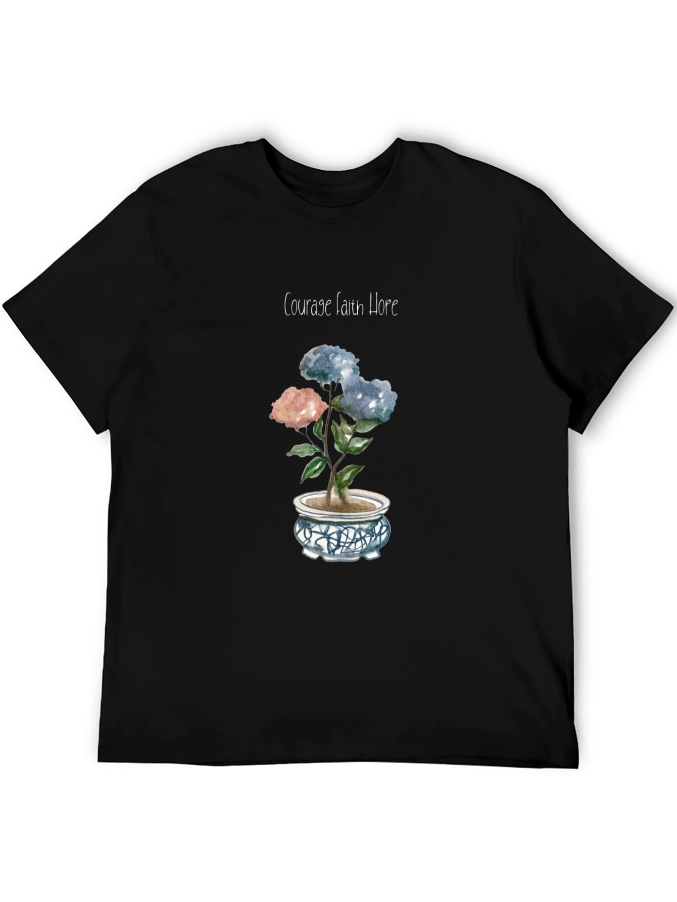 Courage Faith Hope Floral Tee