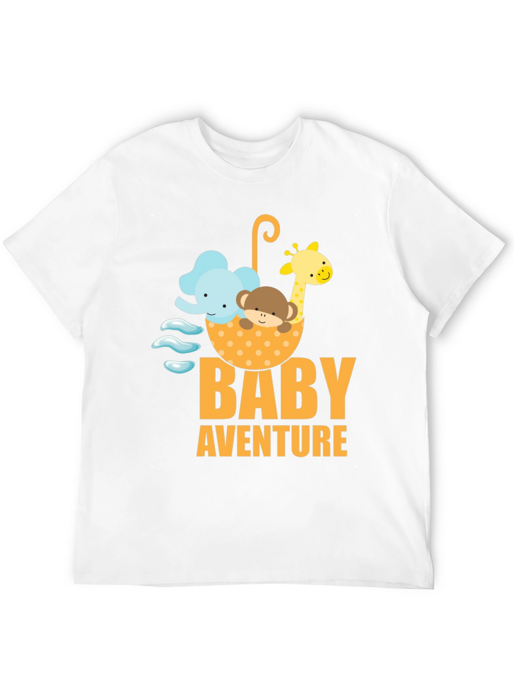 Baby Adventure Graphic Tee - Cute Cartoon Animals