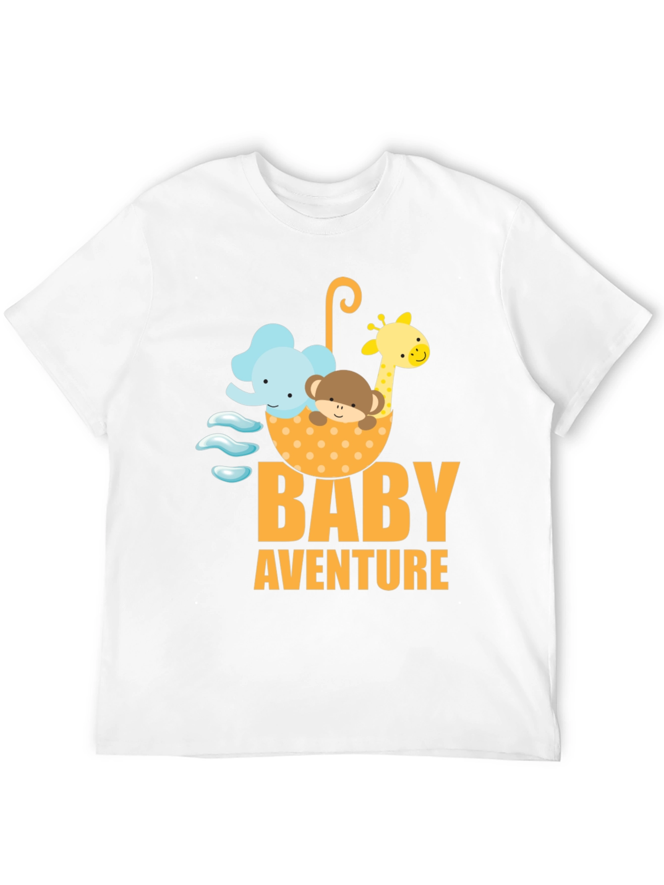 Baby Adventure Graphic Tee - Cute Cartoon Animals
