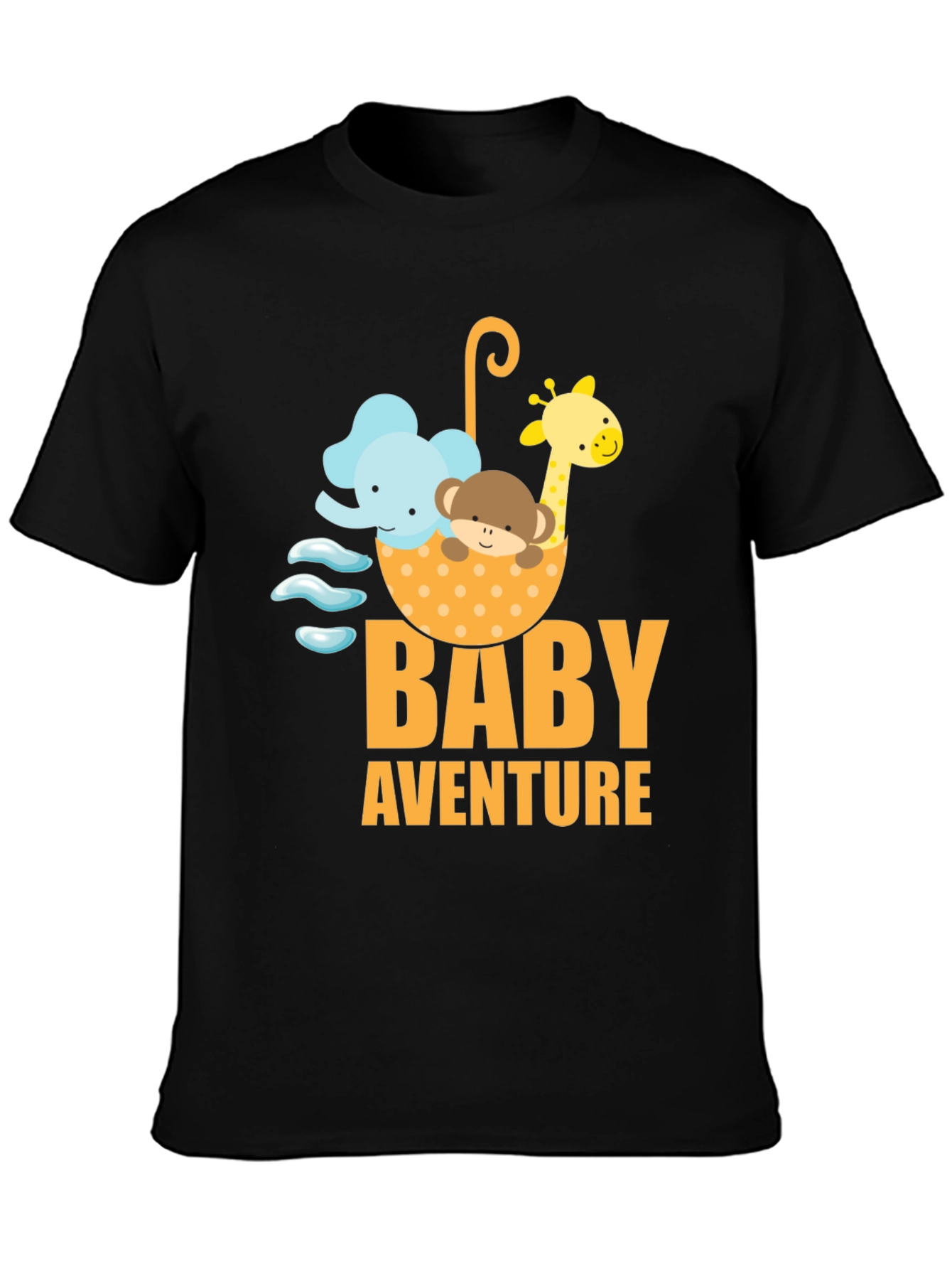Baby Adventure Graphic Tee - Cute Cartoon Animals