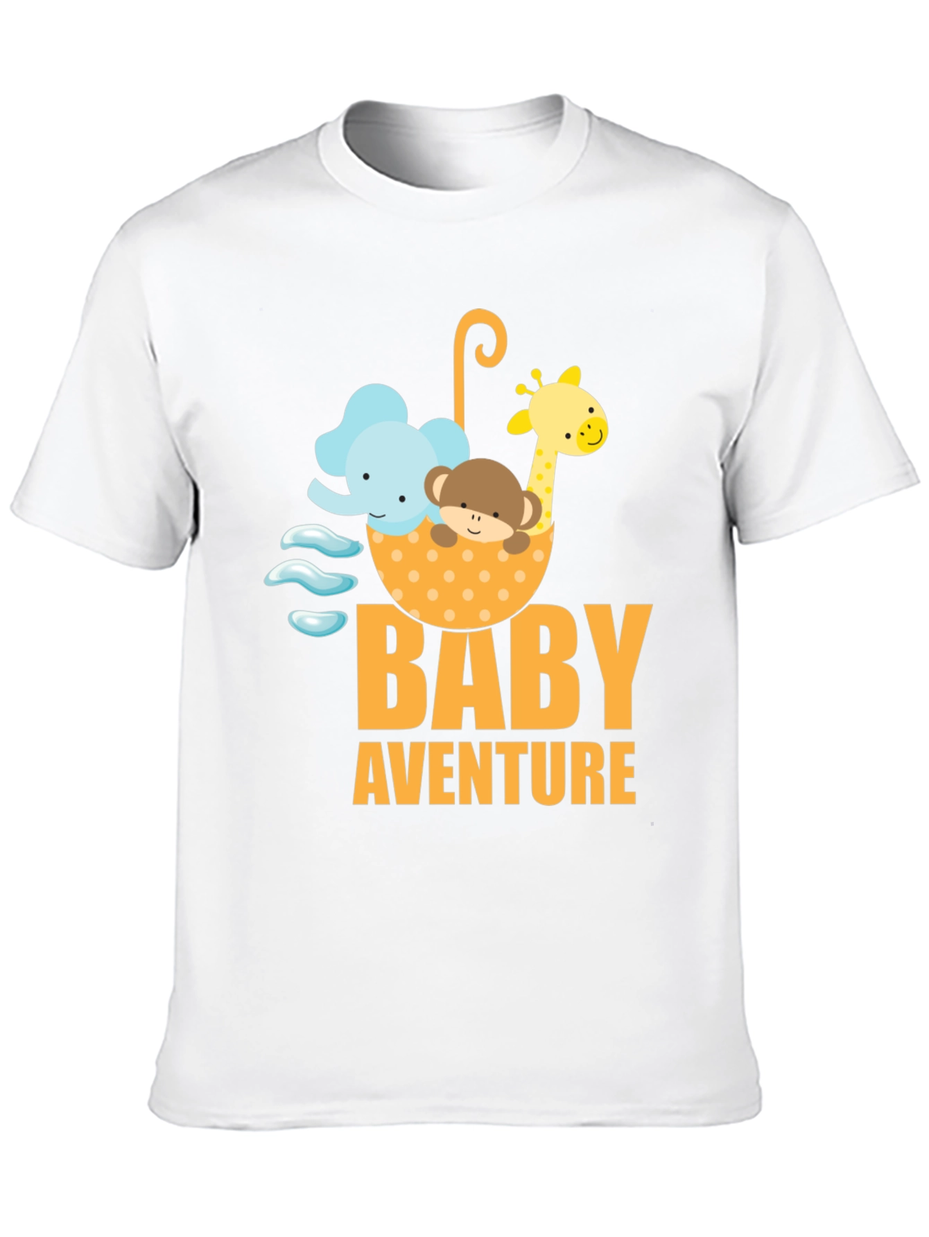 Baby Adventure Graphic Tee - Cute Cartoon Animals