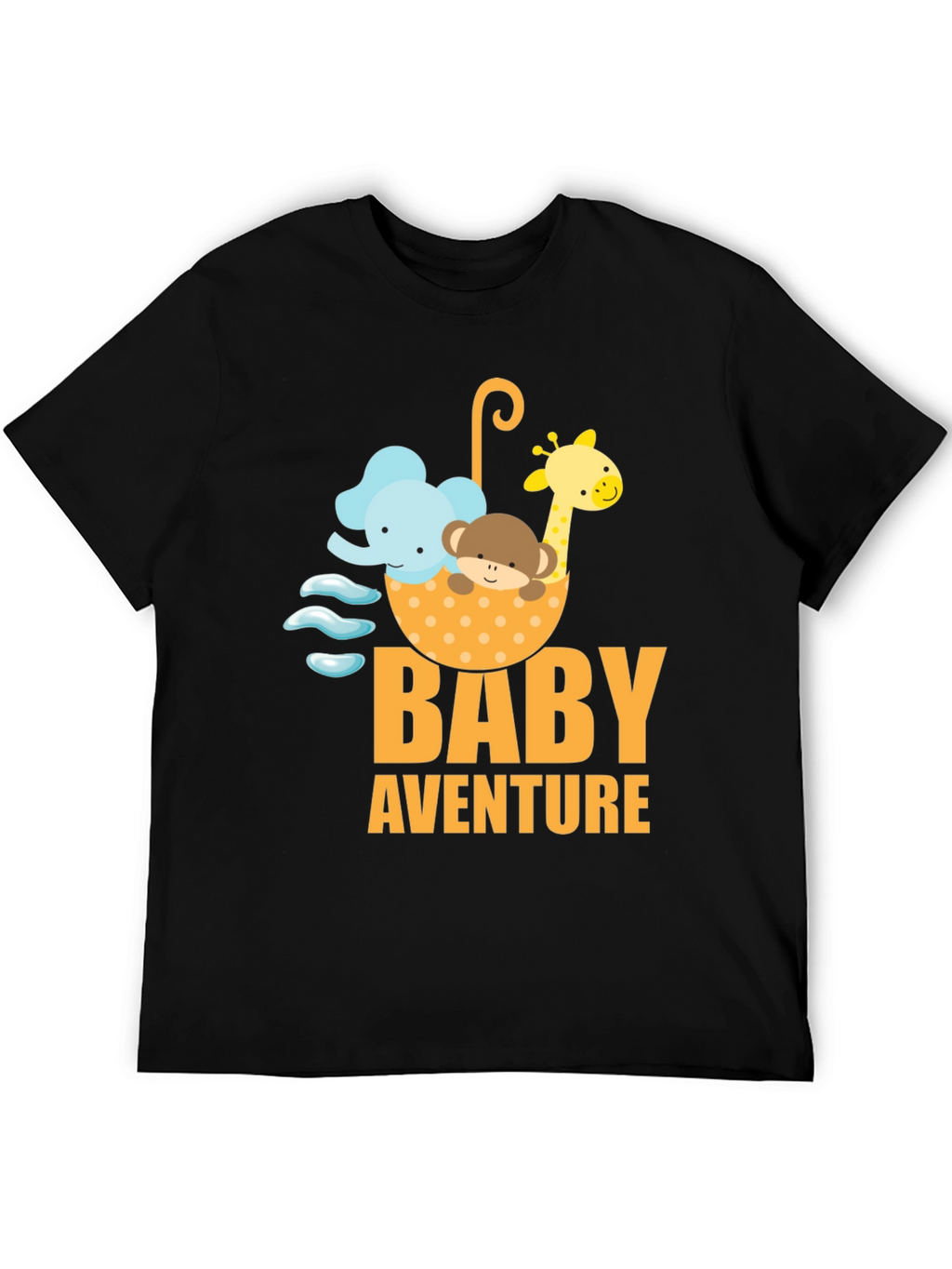 Baby Adventure Graphic Tee - Cute Cartoon Animals