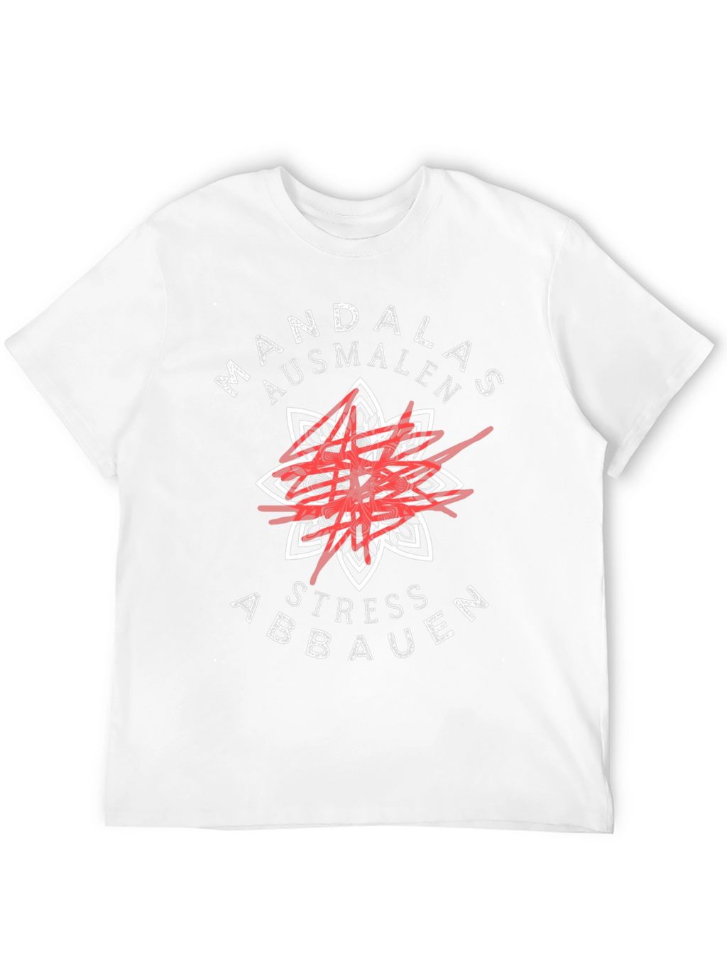 Mandalas Ausmalen Stress Abbauen Black T-Shirt