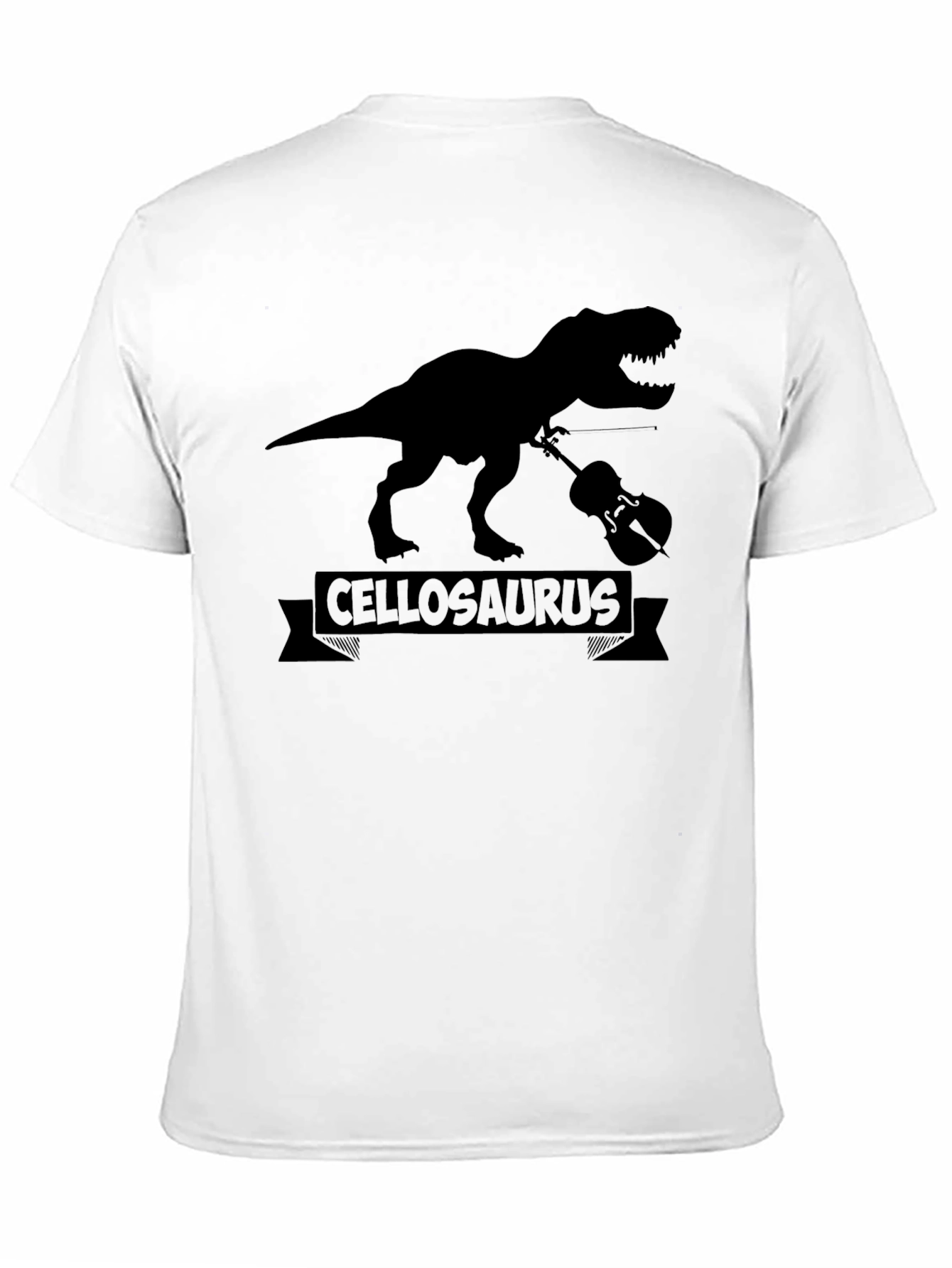 Cellosaurus T-Shirt - Dinosaur Playing Cello!