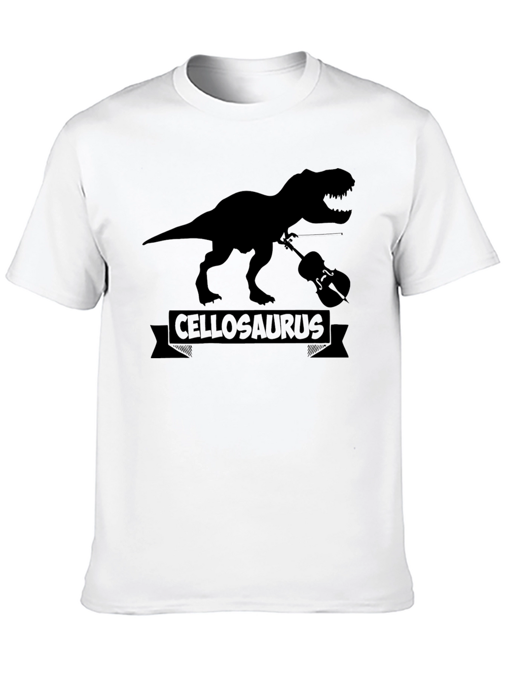 Cellosaurus T-Shirt - Dinosaur Playing Cello!