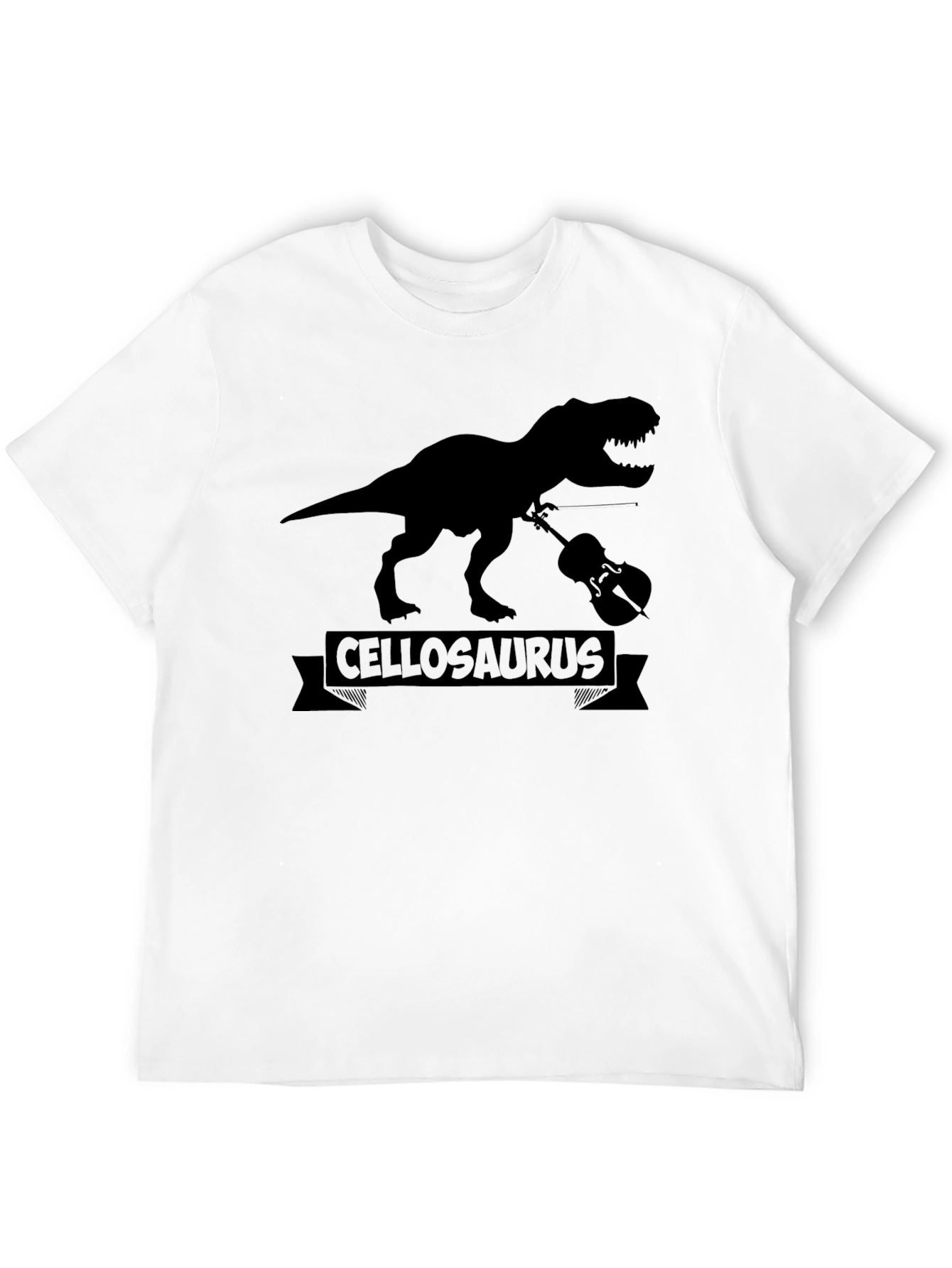 Cellosaurus T-Shirt - Dinosaur Playing Cello!