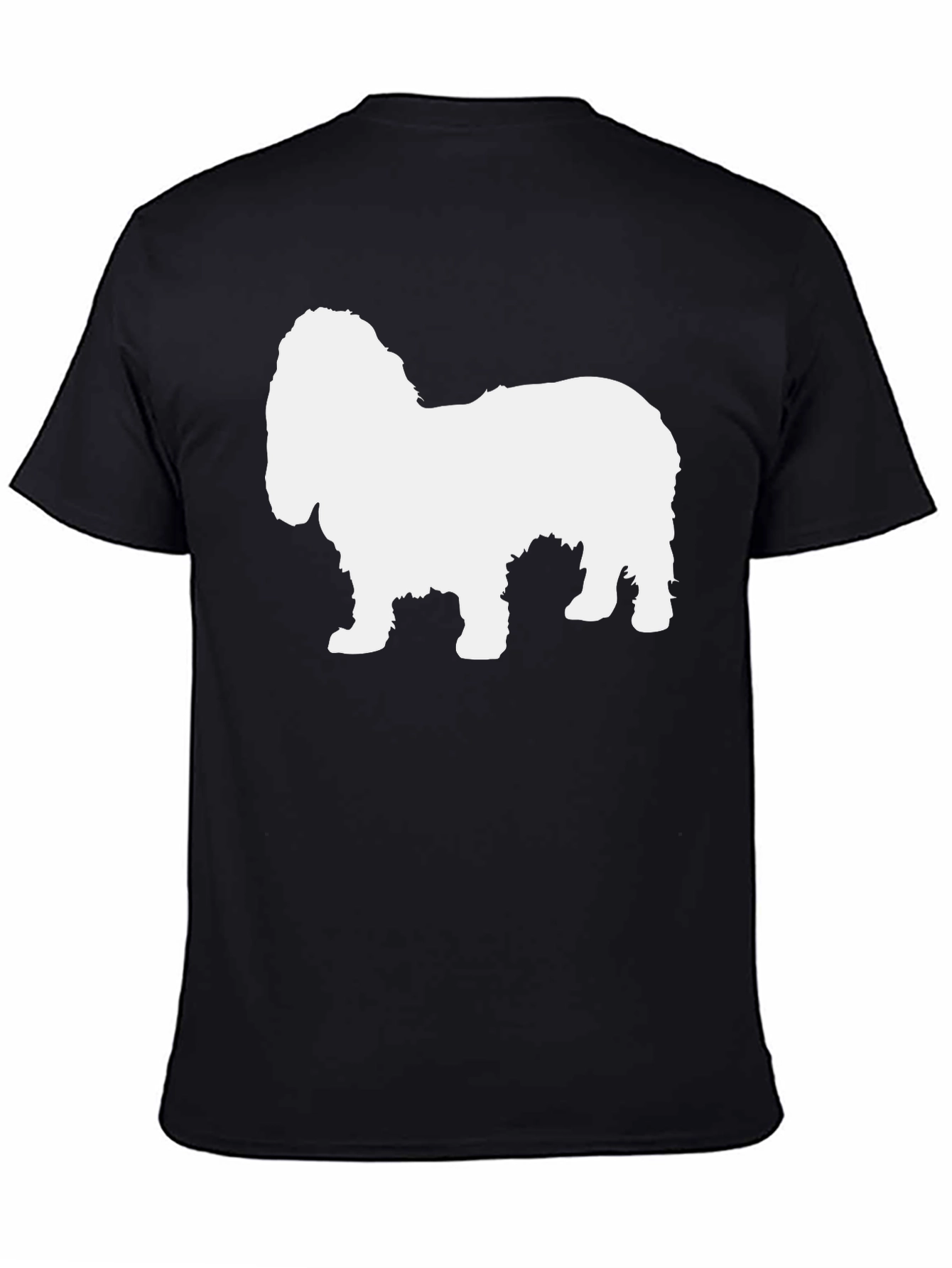 Dog Silhouette Black T-Shirt