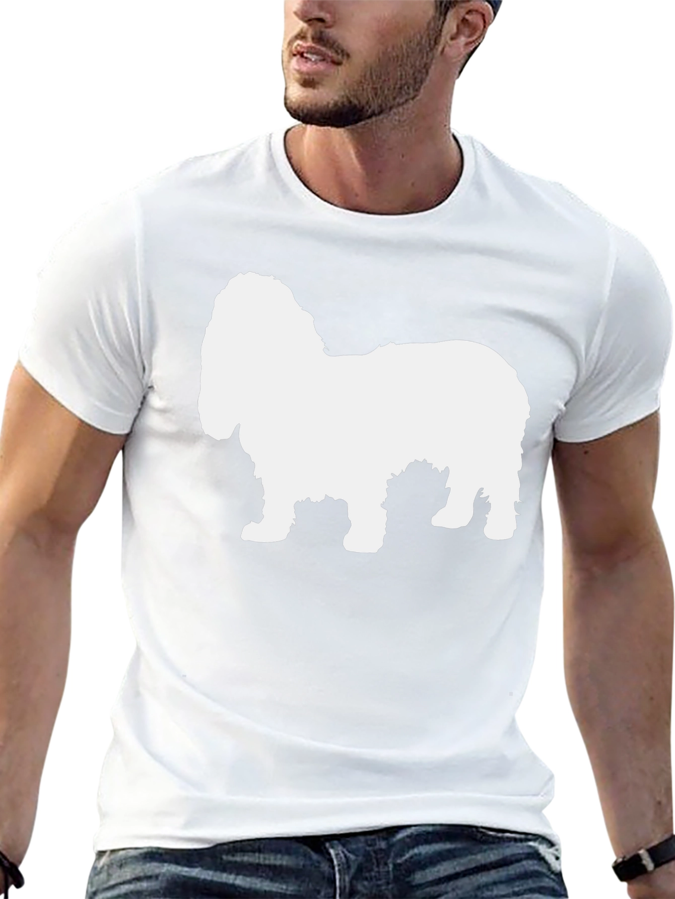 Dog Silhouette Black T-Shirt